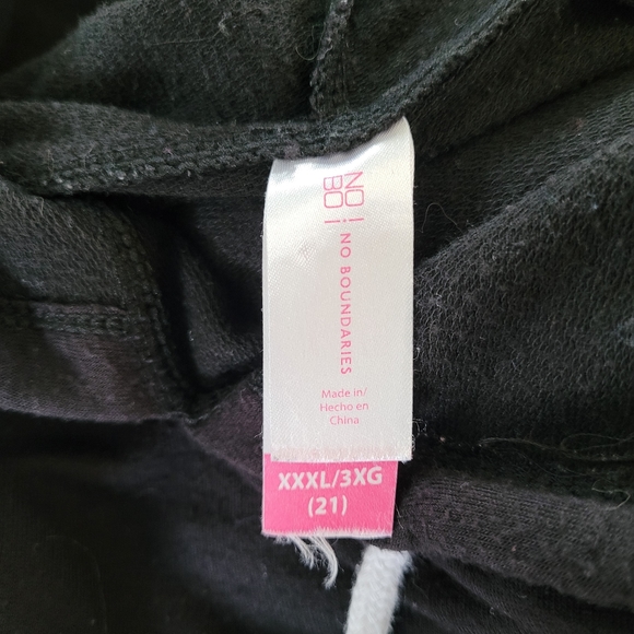 "NOPE" ROSE HOODIE WOMEN'S XXXL (JUNIOR FIT) NO BOUNDARIES - Picture 6 of 9